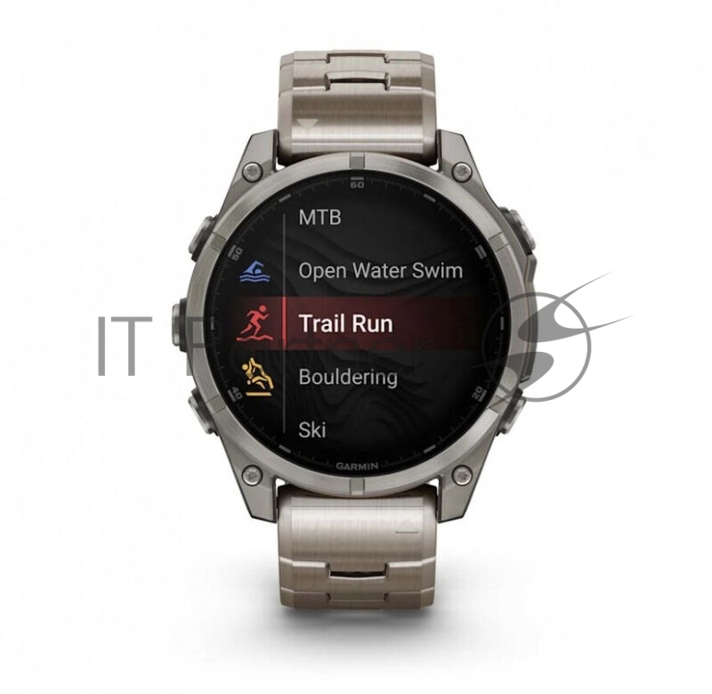 Смарт-часы Garmin Fenix 8 AMOLED Sapphire титановый серый, титановый браслет 47мм