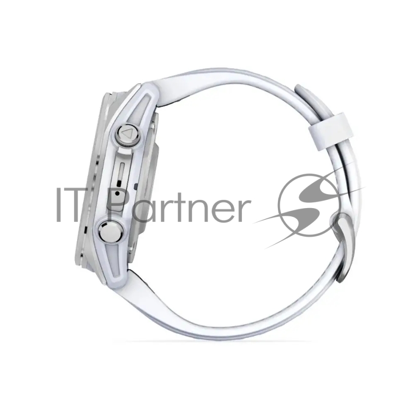 Смарт-часы Garmin Fenix 8 AMOLED серебристый, белый 43мм