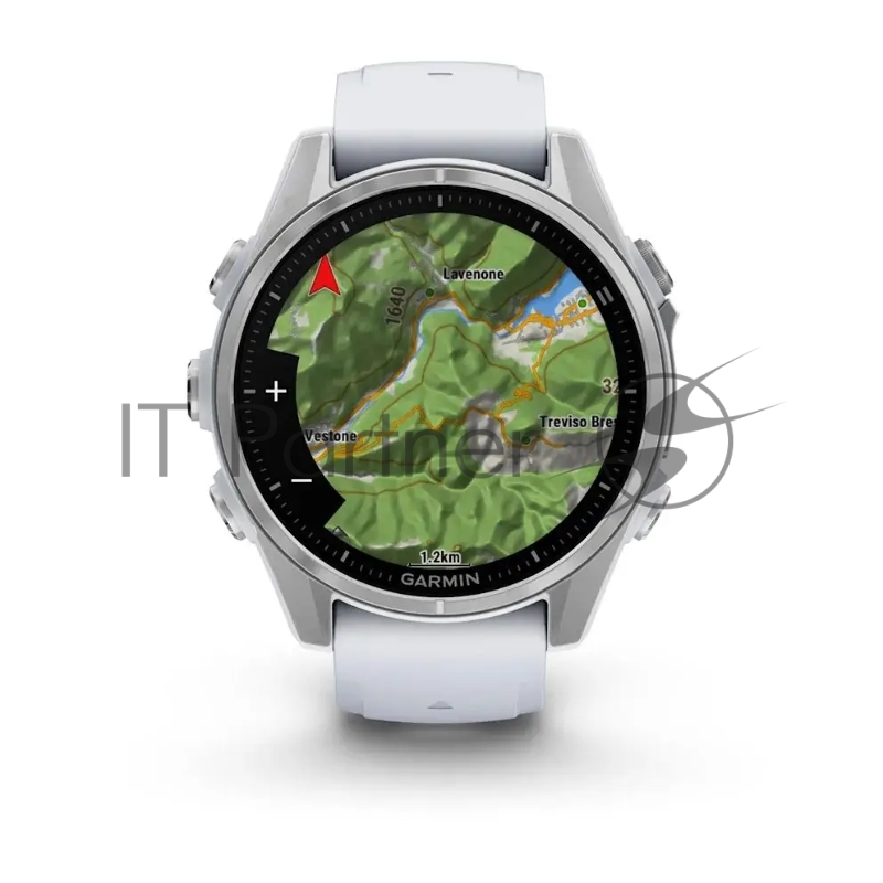 Смарт-часы Garmin Fenix 8 AMOLED серебристый, белый 43мм
