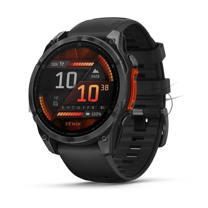 Смарт-часы Garmin Fenix 8 AMOLED серый, черный 47мм