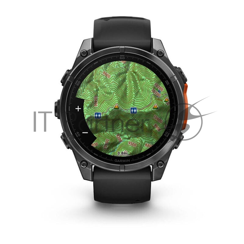 Смарт-часы Garmin Fenix 8 AMOLED серый, черный 47мм