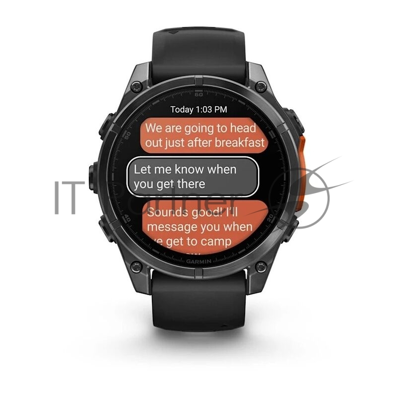 Смарт-часы Garmin Fenix 8 AMOLED серый, черный 47мм