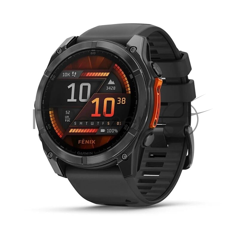Смарт-часы Garmin Fenix 8 AMOLED серый, черный 51мм