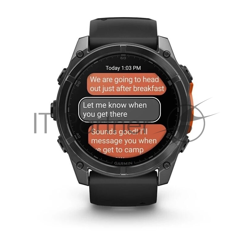 Смарт-часы Garmin Fenix 8 AMOLED серый, черный 51мм