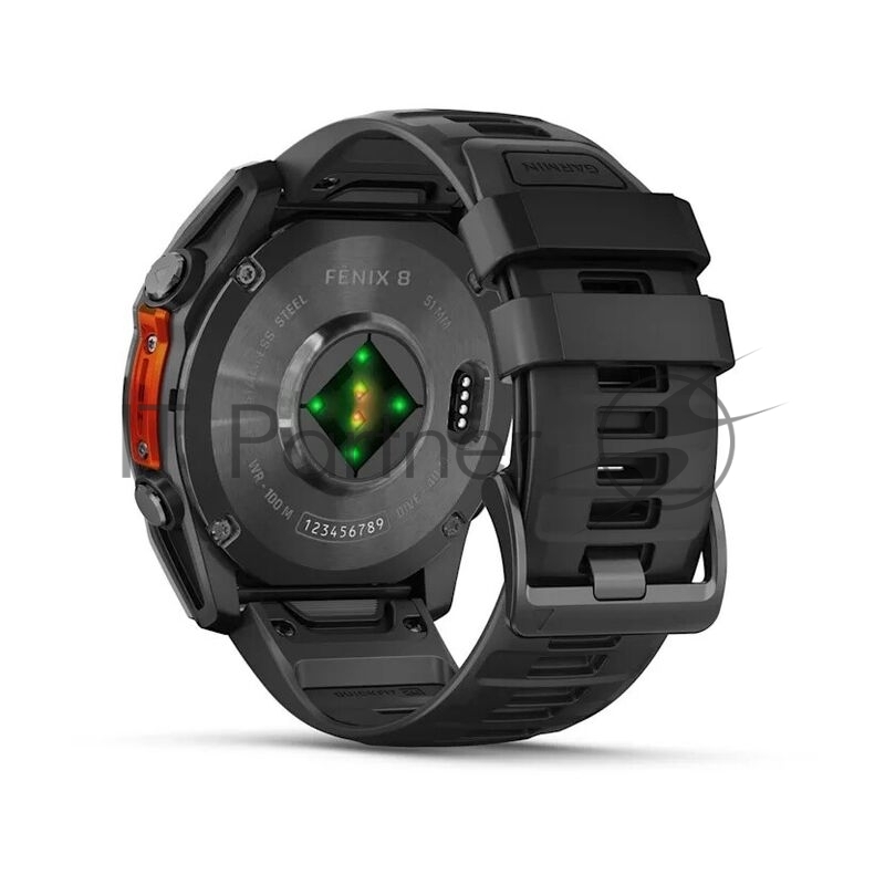 Смарт-часы Garmin Fenix 8 AMOLED серый, черный 51мм