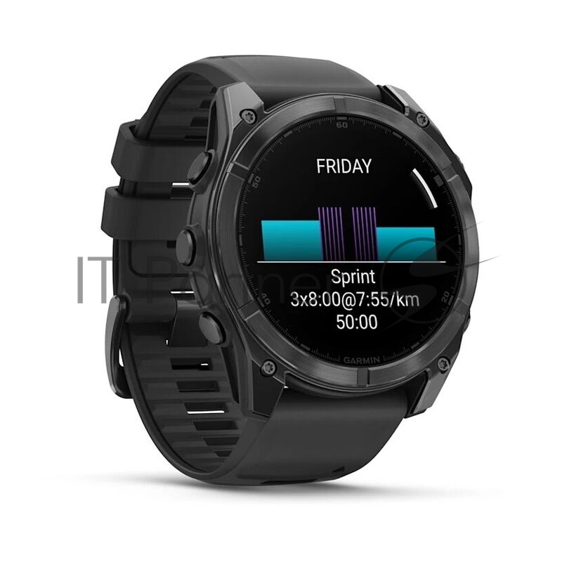 Смарт-часы Garmin Fenix 8 AMOLED серый, черный 51мм