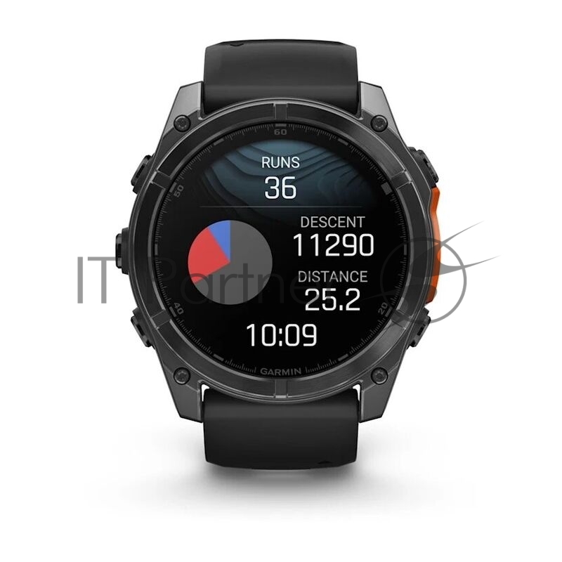 Смарт-часы Garmin Fenix 8 AMOLED серый, черный 51мм