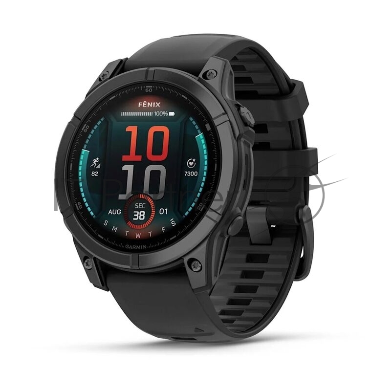Смарт-часы Garmin Fenix E AMOLED темно-серый, черный 47мм