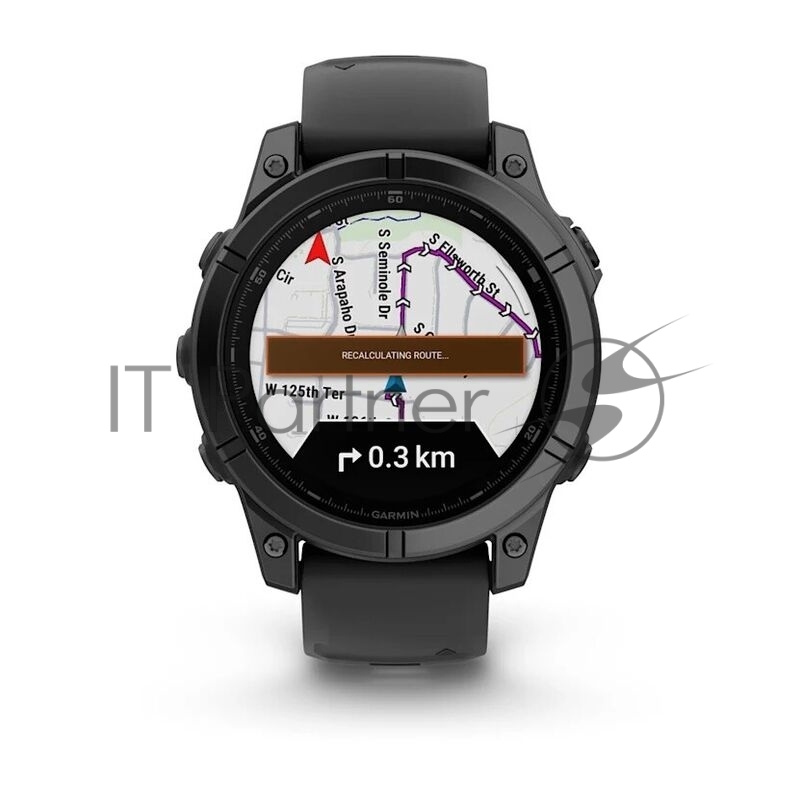 Смарт-часы Garmin Fenix E AMOLED темно-серый, черный 47мм