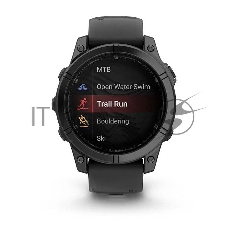 Смарт-часы Garmin Fenix E AMOLED темно-серый, черный 47мм