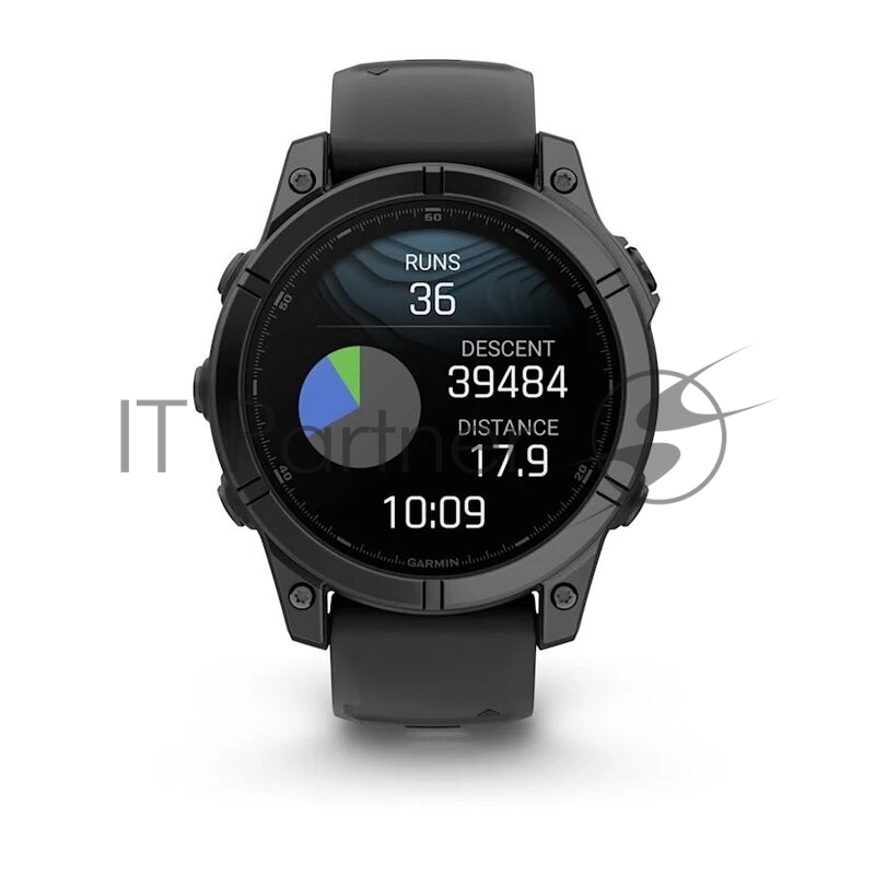 Смарт-часы Garmin Fenix E AMOLED темно-серый, черный 47мм