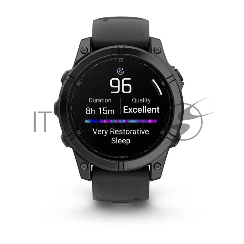 Смарт-часы Garmin Fenix E AMOLED темно-серый, черный 47мм