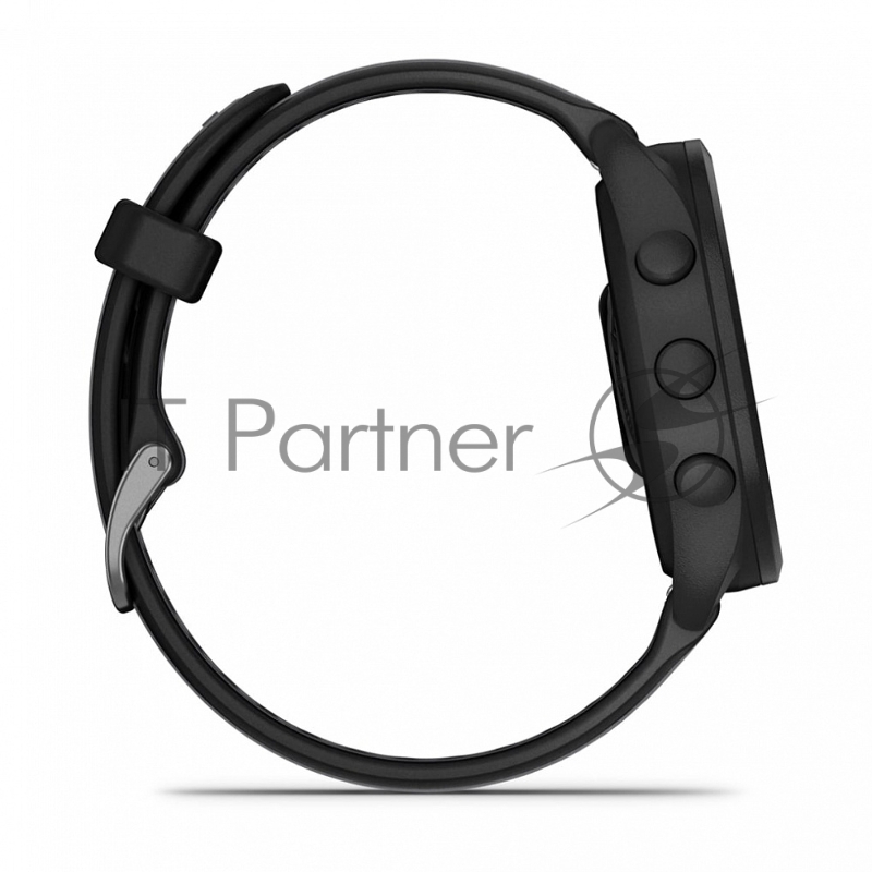 Смарт-часы Garmin Forerunner 165 черный, серый ремешок 43мм