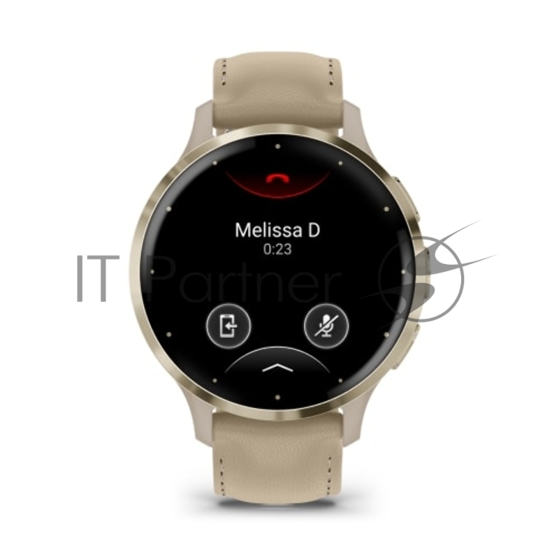 Смарт-часы Garmin Venu 3s цвет французский серый, кожаный ремешок 41мм