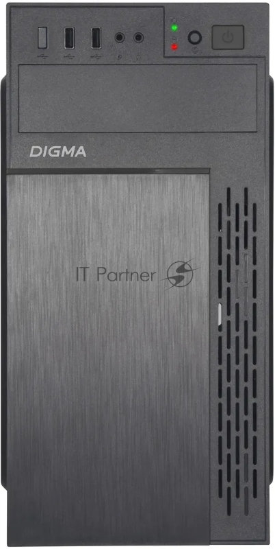 Корпус Digma DCC-MN301 черный без БП mATX 1x80mm 2x120mm 1xUSB2.0 1xUSB3.0 audio