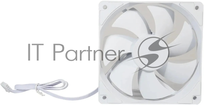 Вентилятор для корпуса Digma DFAN120PWM-1WH 120х120x25 белый 4-pin 28дБ Ret