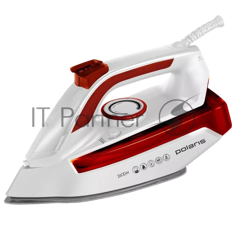 Утюг Polaris PIR-2696AA (2600Вт,керам., автоотключ.)белый/коралловый
