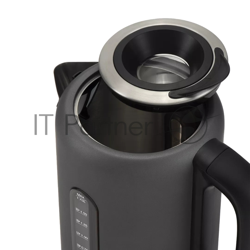 Чайник Polaris PWK-1729СA (2200W, 1,7л, ВЕРХ. ЗАЛИВ, нерж.) графитовый