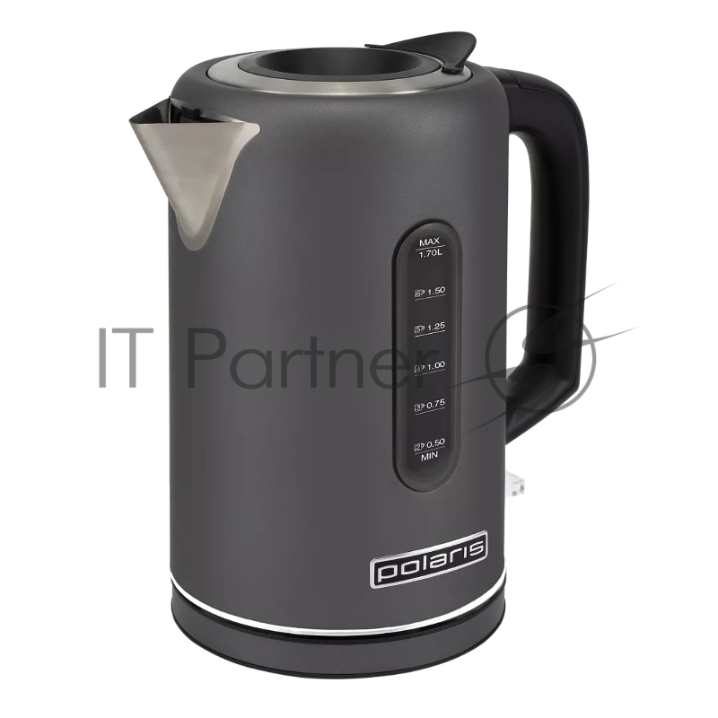 Чайник Polaris PWK-1729СA (2200W, 1,7л, ВЕРХ. ЗАЛИВ, нерж.) графитовый