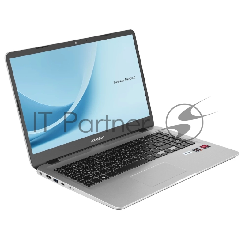 Ноутбук Maibenben B115A 15.6(1920x1080 (матовый) IPS)/AMD Ryzen 7 Pro 4750U(1.7Ghz)/16384Mb/512PCISS AMD Graphics/Cam/BT/WiFi/51.28WHr/ 2y/1.65kg/Silver/Linux + Screen 60Hz, 16:9