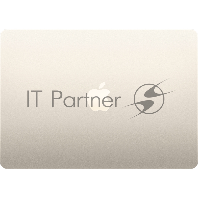 Ноутбук Apple 13-inch MacBook Air: Apple M3 with 8-core CPU, 10-core GPU/16GB/512GB SSD - Starlight/70W/RU