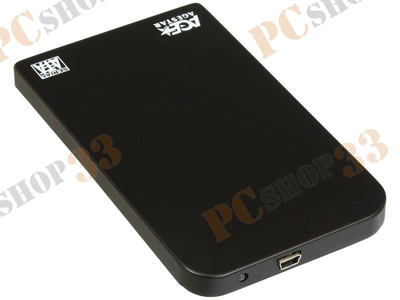 Контейнер Agestar SUB2O1 для 2.5 SATA HDD, алюминиевый, черный (USB2.0)