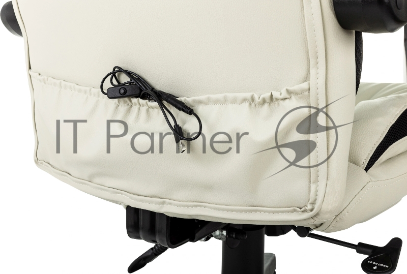 Кресло руководителя Бюрократ CH-824MSG-F слоновая кость эко.кожа/ткань крестов. пластик подст.для ног