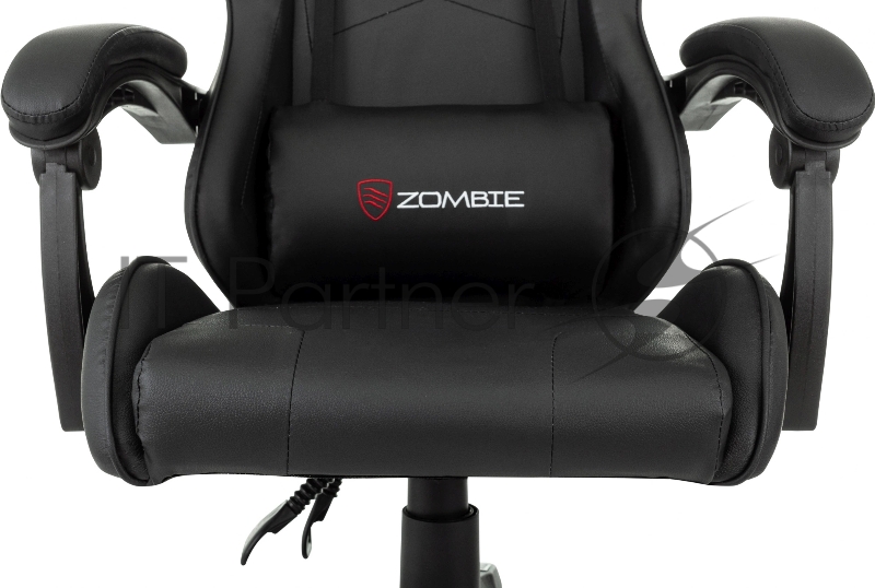 Кресло игровое Zombie Fortuna 1 черный эко.кожа крестов. пластик