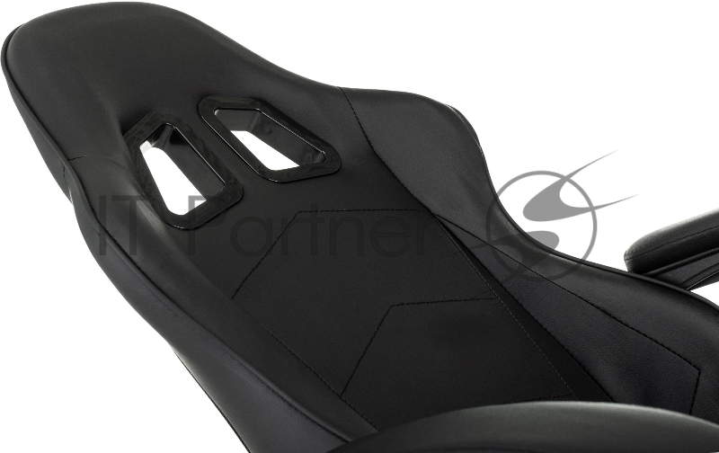 Кресло игровое Zombie Fortuna 1 черный эко.кожа крестов. пластик