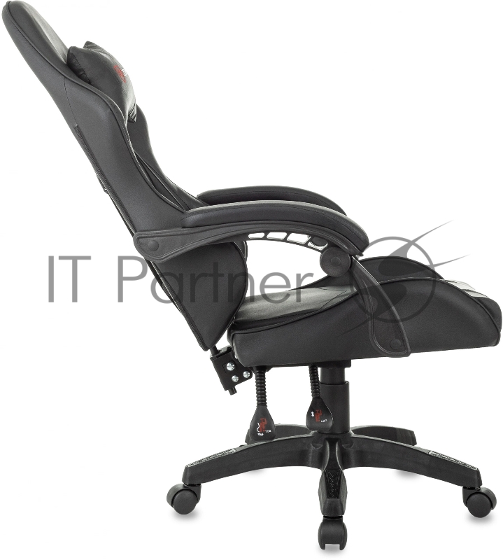 Кресло игровое Zombie Fortuna 1 черный эко.кожа крестов. пластик