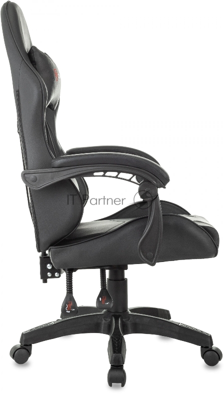 Кресло игровое Zombie Fortuna 1 черный эко.кожа крестов. пластик