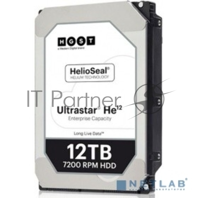 Жесткий диск WD Original SAS 3.0 12Tb 0F29532 HUH721212AL5204 Ultrastar DC HC520 (7200rpm) 256Mb 3.5