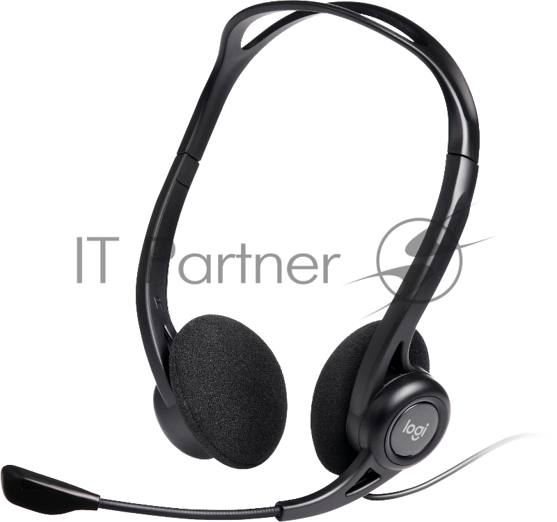 Наушники с микрофоном Logitech 960 черный 2.4м накладные оголовье (981-000100)