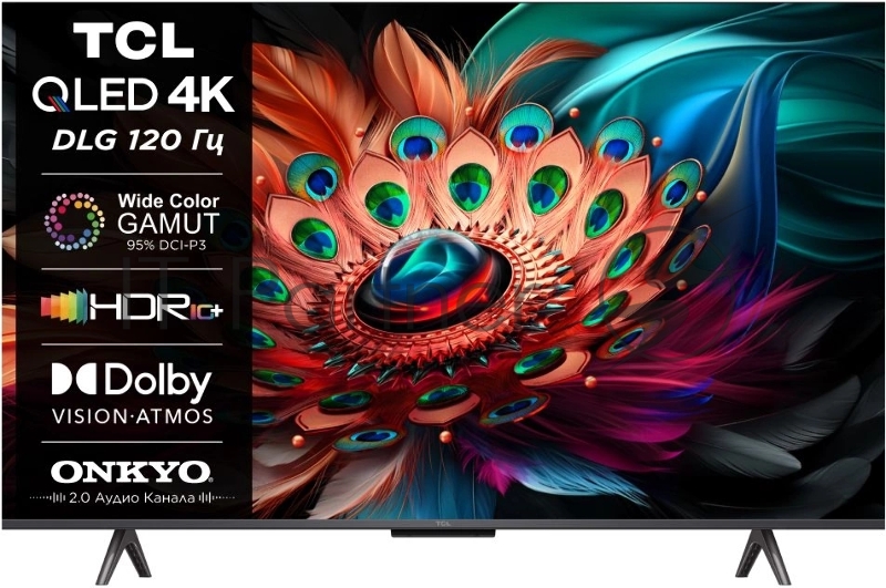 Телевизор TCL 43 43С655 черный QLED 4K UltraHD SmartTV 60Hz