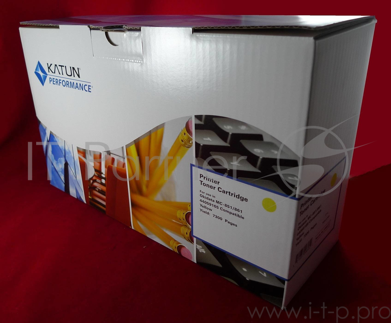 Тонер-картридж Oki MC851/MC861 7.3K (yellow) (Katun)