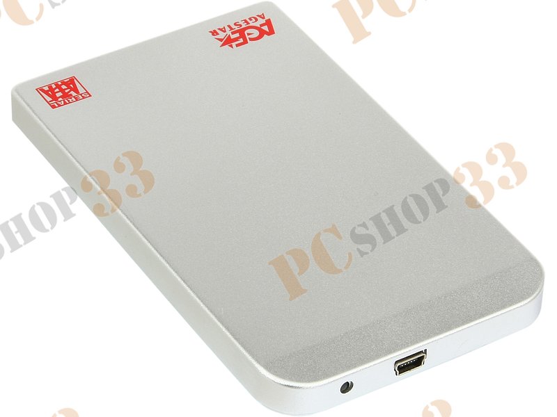 Контейнер Agestar SUB2O1 для 2.5 SATA HDD, алюминиевый, серебр. (USB2.0)