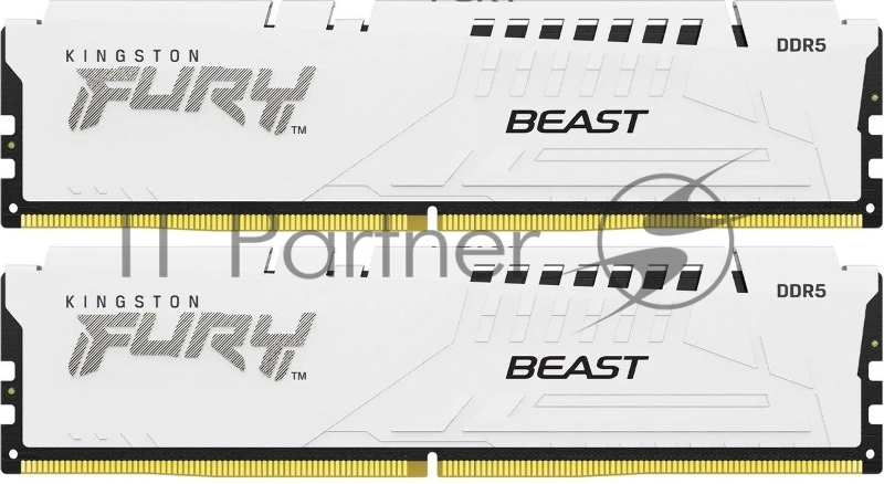 Оперативная память Kingston 64GB 5600MT/s DDR5 CL36 DIMM (Kit of 2) FURY Beast White EXPO KF556C36BWEK2-64