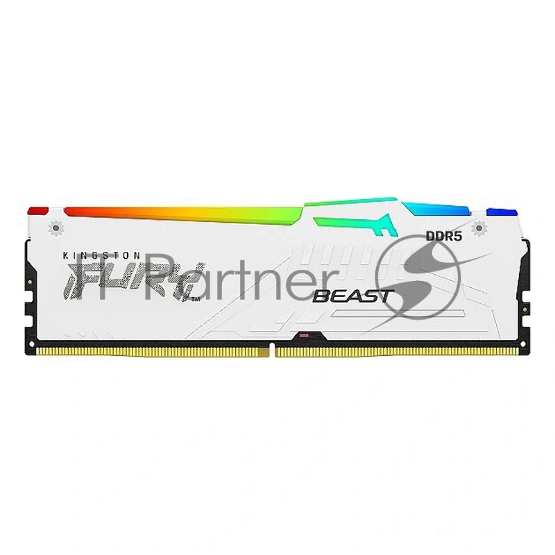 Оперативная память DDR5 16GB 5200MHz Kingston KF552C40BWA-16 Fury Beast RGB RTL Gaming PC5-41600 CL40 DIMM 288-pin 1.25В single rank с радиатором Ret