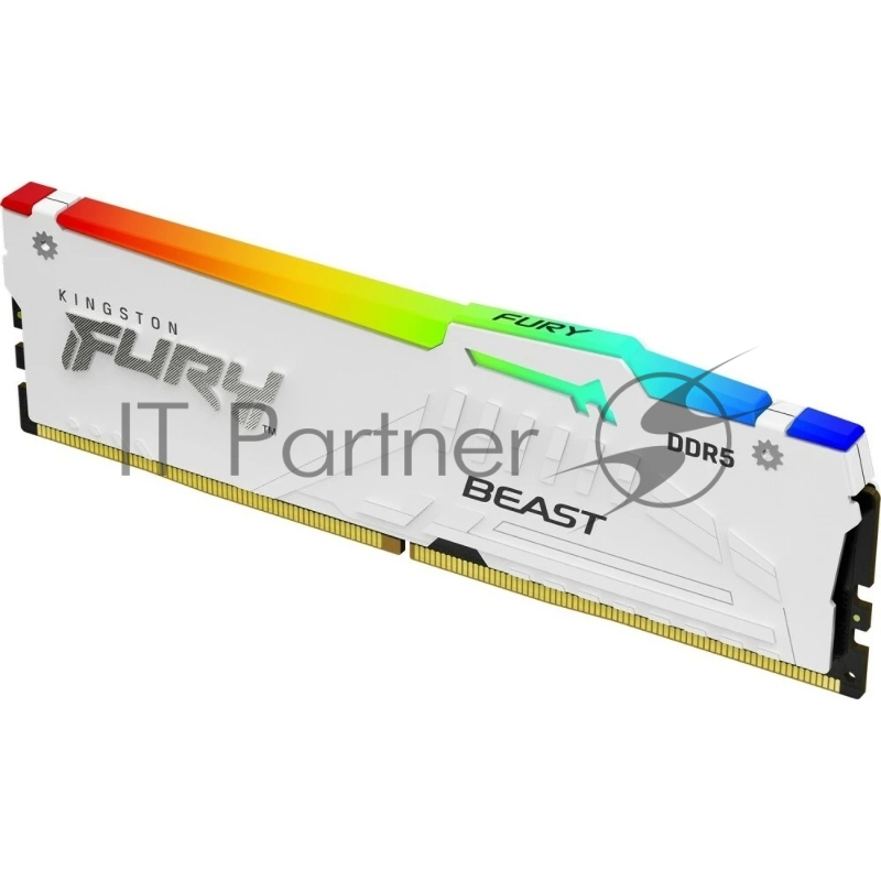 Оперативная память DDR5 16GB 5200MHz Kingston KF552C40BWA-16 Fury Beast RGB RTL Gaming PC5-41600 CL40 DIMM 288-pin 1.25В single rank с радиатором Ret