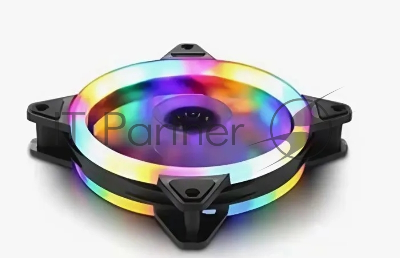 Вентилятор Gembird D12025S12L-CF, с подсветкой, 120x120x25, гидродин., 3pin/4pin Molex, провод 35см, цветной