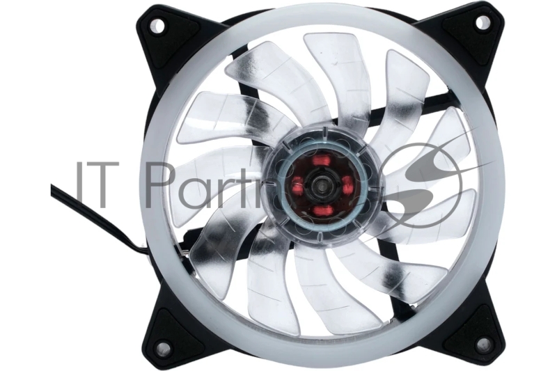 Вентилятор Gembird D12025S12L-W, с подсветкой, 120x120x25, гидродин., 3pin/4pin Molex, провод 35см, белый