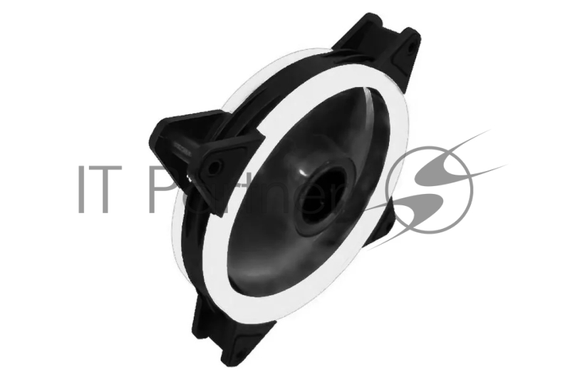 Вентилятор Gembird D12025S12L-W, с подсветкой, 120x120x25, гидродин., 3pin/4pin Molex, провод 35см, белый