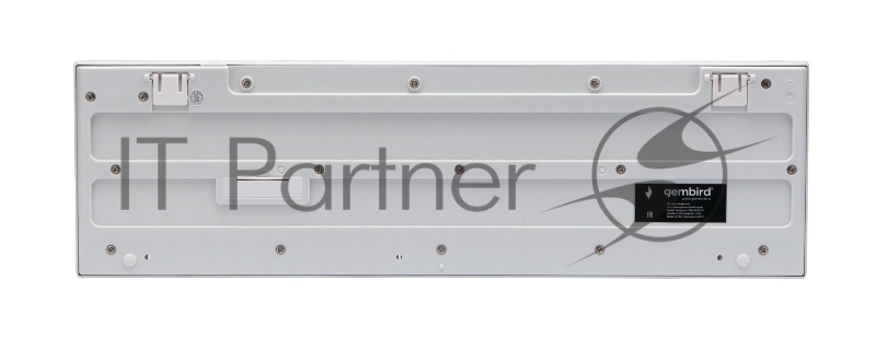 Комплект беспроводной клавиатура+мышь Gembird KBS-6000-W, 104кл+4кн, 12Fn, 800-1600 DPI, радиоканал, белый