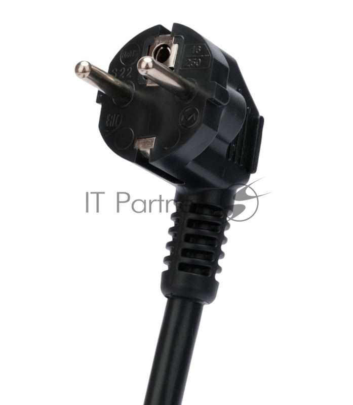 Кабель питания Cablexpert Россия PC-S22-C19-2.5-1.5M, Schuko-C19, 3x2.5мм2, 16A, с заземлением, медь, 1.5м, черный, пакет