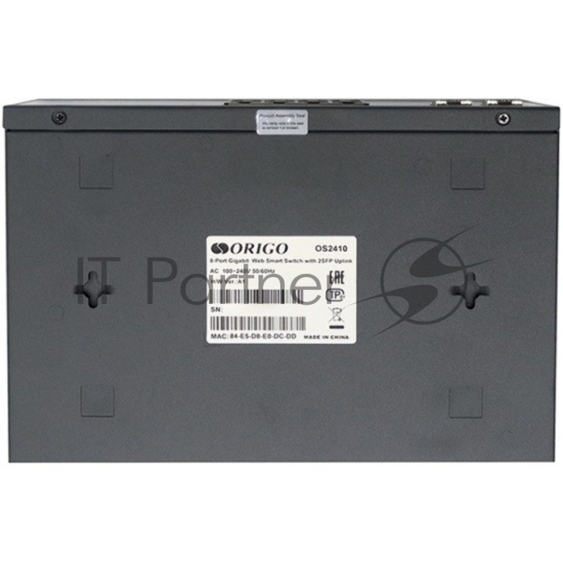 Настраиваемый L2 коммутатор 8x1000Base-T, 2x1000Base-X SFP, комплект для установки в 19 стойку ORIGO OS2410/A1A