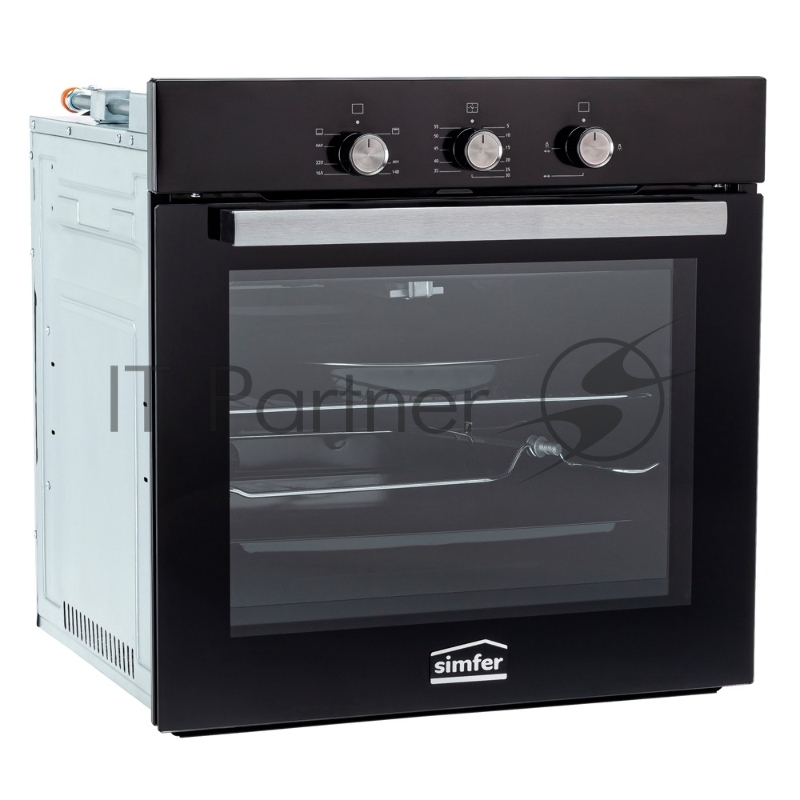 Газовый духовой шкаф Simfer B6GB12016 черный