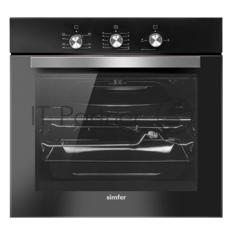 Газовый духовой шкаф Simfer B6GB12016 черный