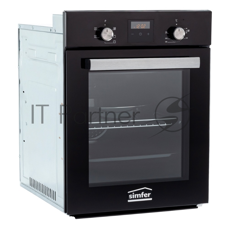 Электрический духовой шкаф Simfer B4EB56016, встраиваемый, черный