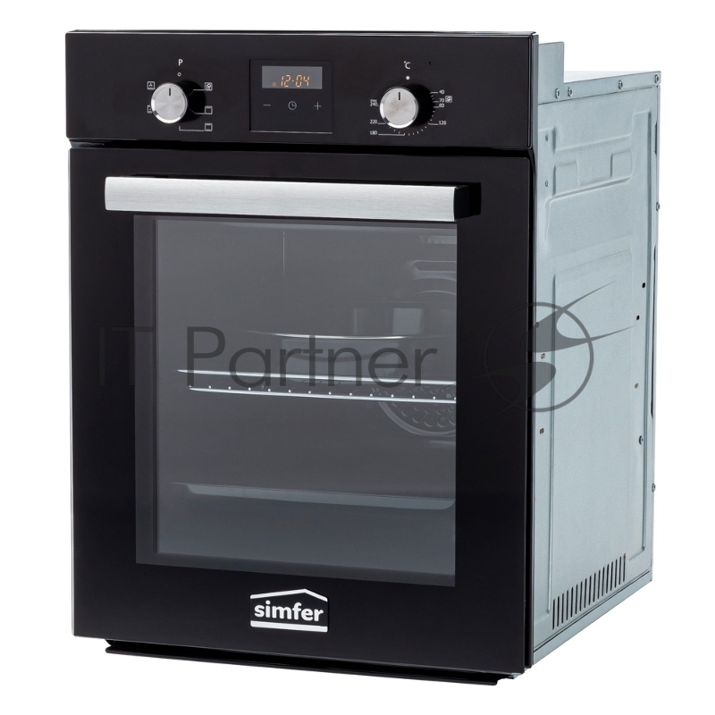 Электрический духовой шкаф Simfer B4EB56016, встраиваемый, черный