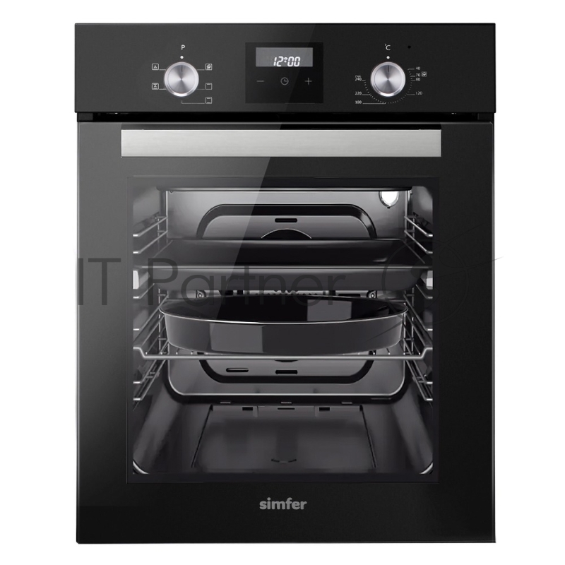 Электрический духовой шкаф Simfer B4EB56016, встраиваемый, черный
